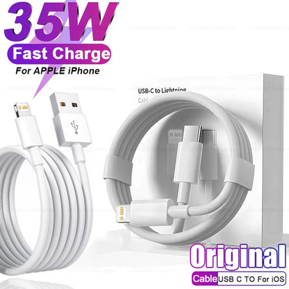 Original PD 35W USB C Cable  Apple iPhone  Fast Charging C TO C Charger